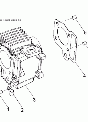 ENGINE CYLINDER - A08KA05AB / AD (49ATVCYLINDER07OTLW90)