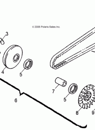 DRIVE TRAIN PRIMARY CLUTCH - A08KA05AB / AD (49ATVPRIMARY07OTLW90)