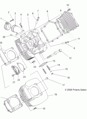 ENGINE CYLINDER - A08LB27AA (49ATVCYLINDER08SP300)