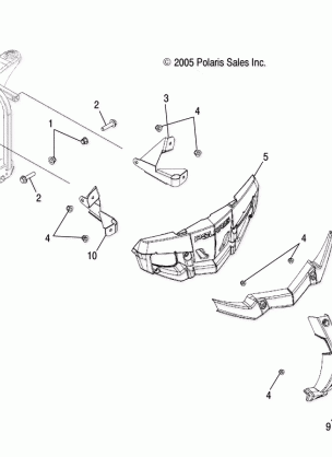 BODY FRONT BUMPER and MOUNTING - A08LH27AW / AX / AZ (4999202079920207A07)
