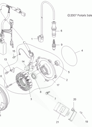 ELECTRICAL IGNITION SYSTEM - A08LH46AQ / AX / AZ (49ATVMAGNETO08SP400)