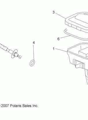 STEERING CONTROLS THROTTLE ASM. and CABLE - A08MH50AX / AZ (49ATVCONTROLS086X6)