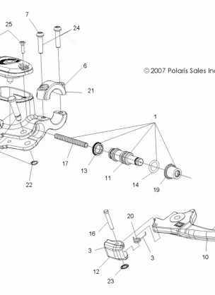 BRAKES FRONT BRAKE LEVER and MASTER CYLINDER - A08MH50SS / SQ (49ATVMCLH08SP500)