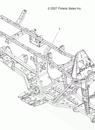 CHASSIS FRAME - A08MH50SS / SQ (49ATVFRAME08SP500)
