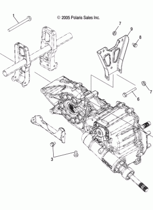 DRIVE TRAIN MAIN GEARCASE MOUNTING - A08MH50SS / SQ (4999200059920005C12)