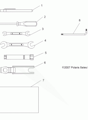 TOOLS TOOL KIT - A08MH50SS / SQ (49ATVTOOL08SP500)