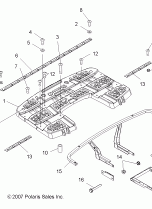 BODY REAR RACK ASM. - A08MH76SS / SF (49ATVRACKMTG08SP500)