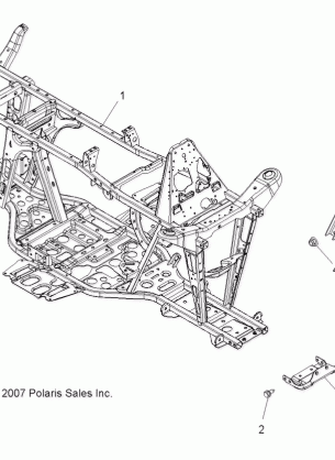 CHASSIS FRAME - A08MH76SS / SF (49ATVFRAME08SP800EFI)