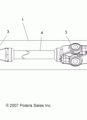 DRIVE TRAIN FRONT PROP SHAFT - A08MH76SS / SF (49ATVSHAFTPROP08SP800EFI)