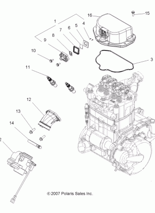 ENGINE THROTTLE BODY MOUNTING - A08MH76SS / SF (49ATVTHROTTLEBODY08SP800EFI)