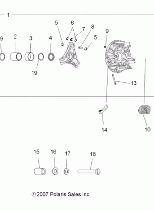 DRIVE TRAIN PRIMARY CLUTCH - A08MH76SS / SF (49ATVCLUTCH08SP800EFI)