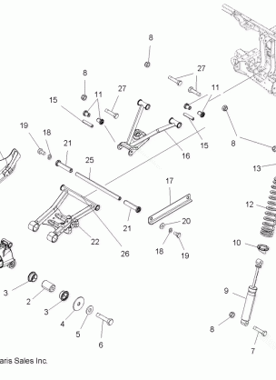 SUSPENSION REAR - A08MH76SS / SF (49ATVSUSPRR08SP800EFI)