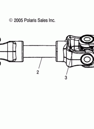 DRIVE TRAIN REAR PROP SHAFT - A08MH76SS / SF (4999200299920029B10)