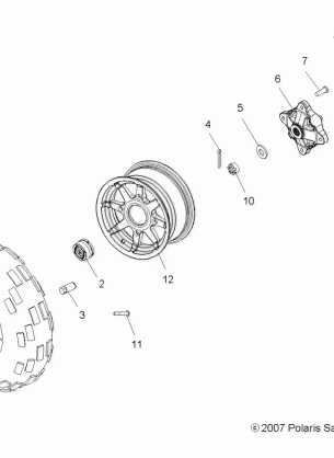 WHEELS FRONT - A08MH76SS / SF (49ATVWHEELFRT08SP800SCAND)