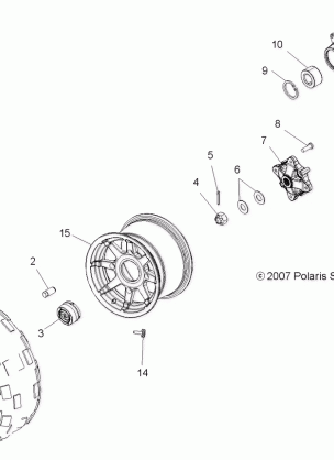 WHEELS REAR - A08MH76SS / SF (49ATVWHEELREAR08SP800SCAND)