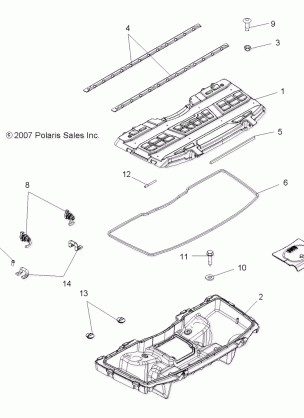 BODY FRONT STORAGE BOX - A08MH76SS / SF (49ATVSTORAGE08SP500)