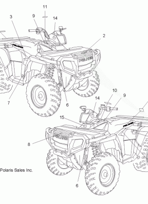 BODY DECALS - A08MN50AF / AN / AQ / AR / AS / AT / AW / AX (49ATVDECAL08EFI)