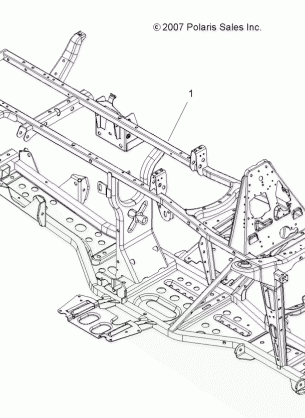 CHASSIS FRAME - A08MN50AF / AN / AQ / AR / AS / AT / AW / AX (49ATVFRAME08SP500)