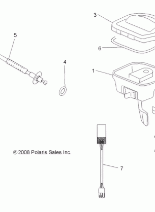 STEERING CONTROLS and THROTTLE ASM. and CABLE - A08MN50AF / AN / AQ / AR / AS / AT / AW / AX (49ATVCONTROLS08EFI)