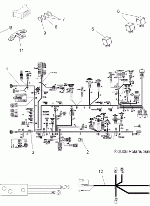 ELECTRICAL HARNESSES - A08MN50AF / AN / AQ / AR / AS / AT / AW / AX (49ATVHARNESS08EFI)