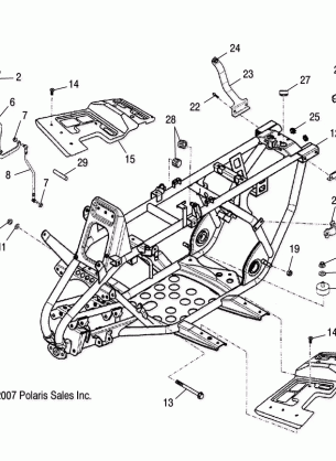 CHASSIS FRAME - A08PB20AB / AD (49ATVFRAME08PHX)