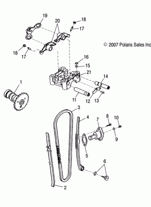 ENGINE VALVE CAM - A08PB20AB / AD (49ATVVALVE08PHX)