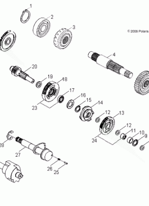 DRIVE TRAIN TRANSMISSION - A08PB20AB / AD (49ATVTRANSMISSION07PHX)