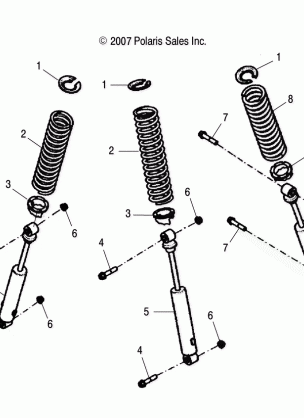 SUSPENSION SHOCKS - A08PB20AB / AD (49ATVSUSP08PHX)