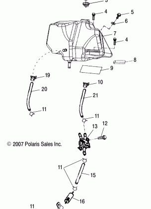 BODY FUEL TANK ASM. - A08PB20EB (49ATVFUEL08PHXQD)