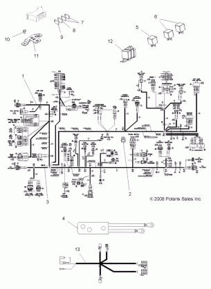 ELECTRICAL HARNESSES - A08TN50AT / AX / AZ (49ATVHARNESS08SPX2)