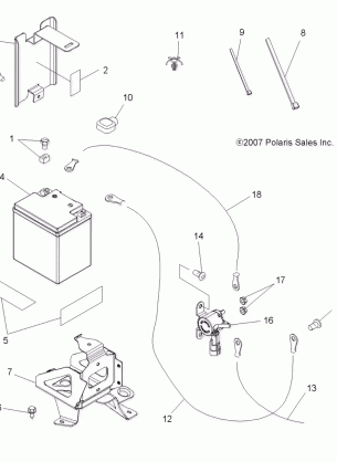 ELECTRICAL BATTERY - A08TN50AT / AX / AZ (49ATVBATTERY08SPX25)