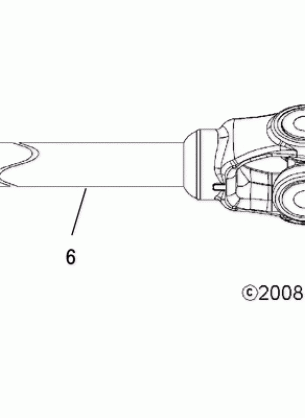 DRIVE TRAIN PROP SHAFT - A08TN50EA (4999204069920406C02)