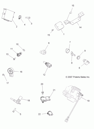 ELECTRICAL SWITCHES and SENSORS and ECM - A08TN68AX / AZ (49ATVELECT08SPX27)