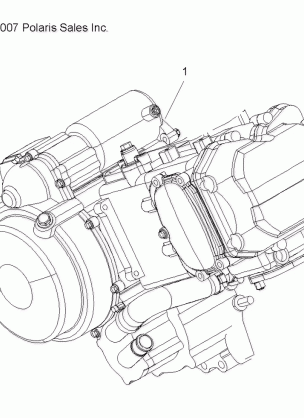 ENGINE SHORT BLOCK - A08BG50AA (49ATVENGINE08SCRAM)