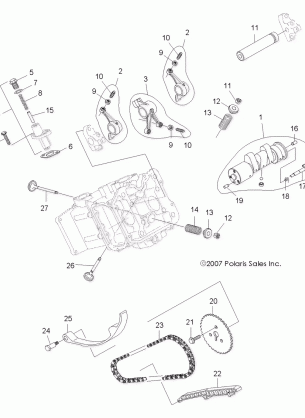 ENGINE VALVE and CAMSHAFT - A08BG50AA (49ATVVALVE08SCRAM)