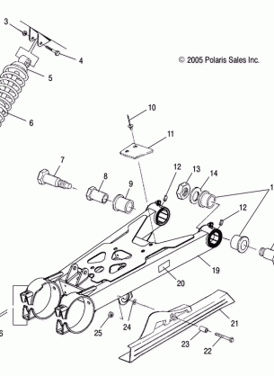 SUSPENSION SWING ARM and REAR SHOCK - A08CA32AA (4999202939920293B10)