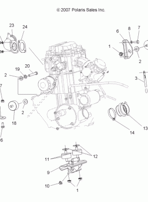 ENGINE MOUNTING - A08CL50AA (49ATVENGINEMTG086X6)