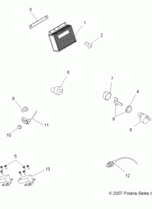 ELECTRICAL SWITCHES and SENSORS and ECM - A08CL50AA (49ATVELECT086X6)