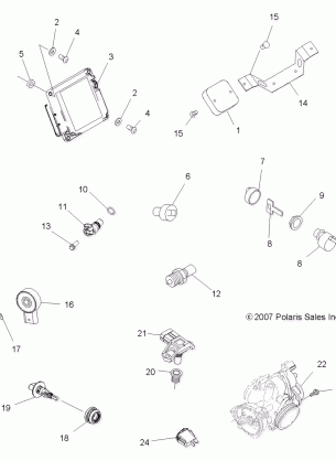 ELECTRICAL SWITCHES and SENSORS and ECM - A08DN50AF / AS / AW / AZ (49ATVELECT08SPX25)