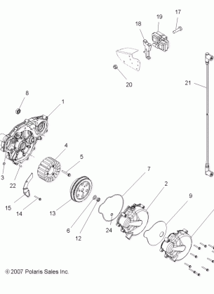 ELECTRICAL IGNITION SYSTEM - A08DN76AF / AG / AH / AL / AJ / AS (49ATVMAGNETO08SP800EFI)