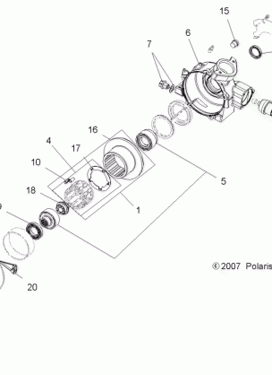 GEARCASE FRONT (4X4)(DEMAND DRIVE) - A07LH27FB (49ATVGEARCASE08SP300)