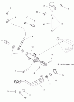 BRAKE FOOT - A07LB27FA / LH27FB (49ATVBRAKEFOOT07HAWKI)