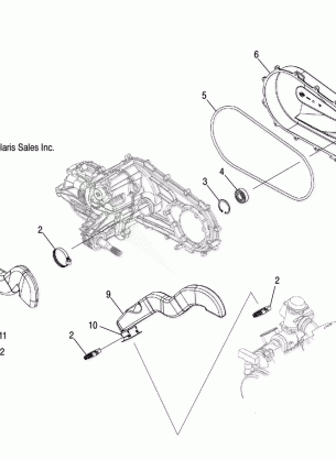 CLUTCH COVER and DUCTING - A07LB27FA / LH27FB (4999202079920207C04)