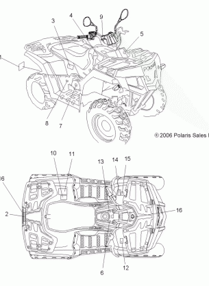 DECALS - A07LB27FA / LH27FB (49ATVDECAL07HAWKI)