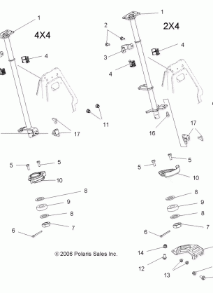 STEERING POST - A07LB27FA / LH27FB (49ATVSTEERING07HAWKI)