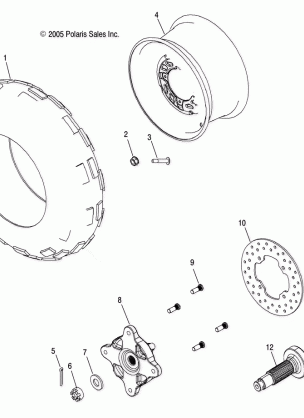 WHEEL FRONT and HUB FRONT - A07LB27FA / LH27FB (4999202079920207B11)