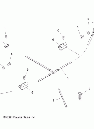 BRAKE LINE FRONT - A07LB27FA / LH27FB (49ATVBRAKELINE07HAWKI)