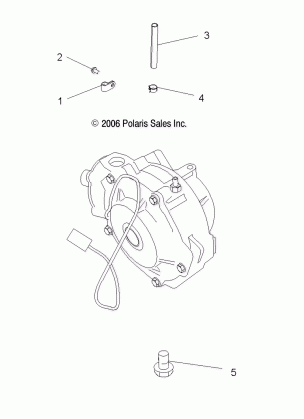 GEARCASE MOUNTING FRONT (DEMAND DRIVE) - A07MH46AA / AZ (49ATVGEARCASEMTG500EFI)