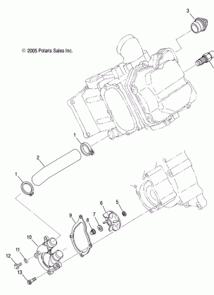 ENGINE WATER PUMP - A07MH46AA / AZ (4999200059920005D10)