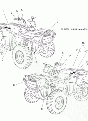 DECALS - A07MH46AA / AZ (49ATVDECALSP450)